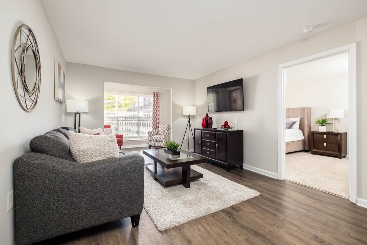 peek into the bedroom