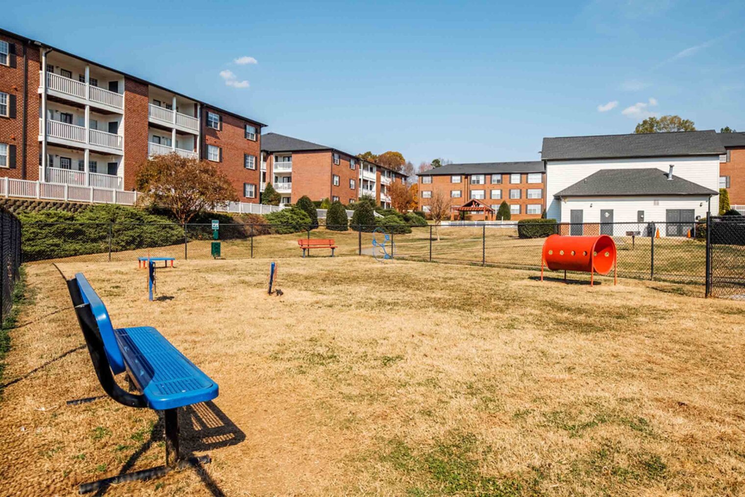 dog park at pet-friendly apartments charlotte